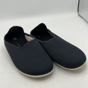 Mahabis Canvas Navy Size 7.5 wool-lined casual outdoor slippers shoes comfy